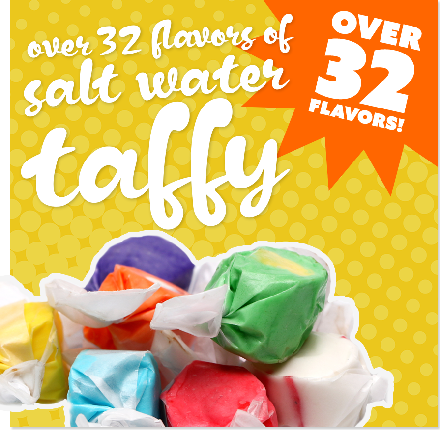 Variety of Taffy Candy