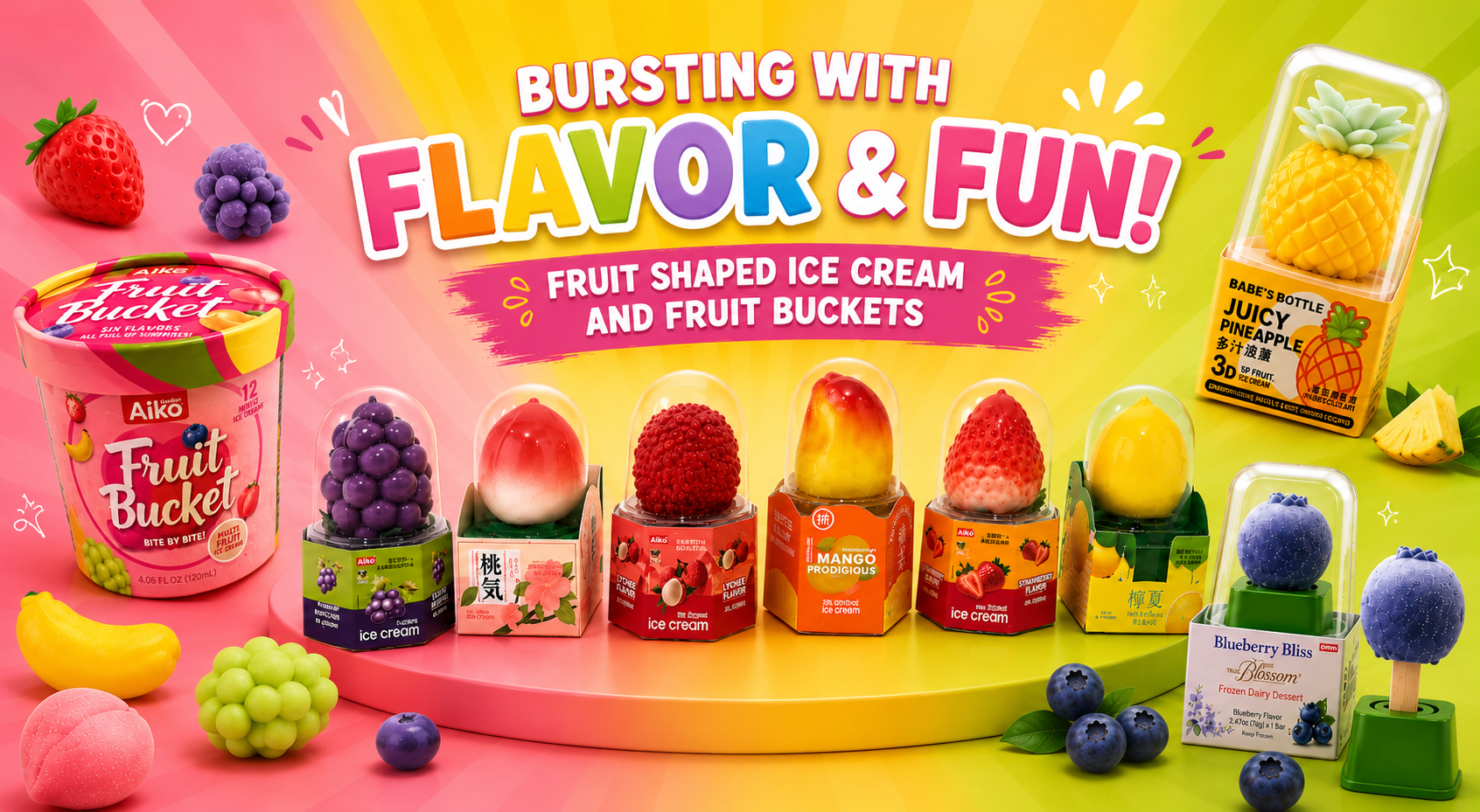 Fruit Bucket Ice Cream