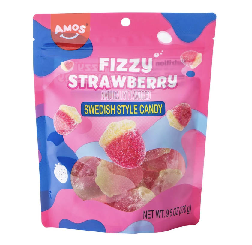 Fizzy Strawberry Swedish Candy
